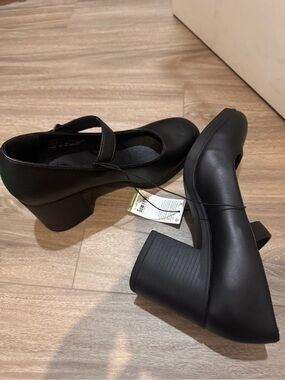 Ardene Black Mary Jane Block Heel Shoes